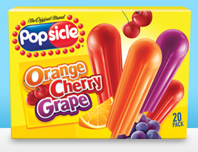 Popsicle (Orange, Cherry, Grape)