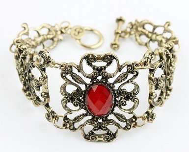 Amazon Fashion Vintage Bronze Ruby Bracelet