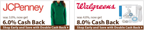 Ebates JCPenney and Walgreens