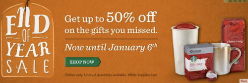 Starbucks End of Year Sale