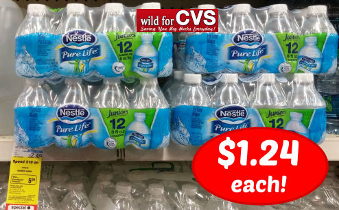 Nestle Pure Life 8oz 12 Pack Just $1.24!