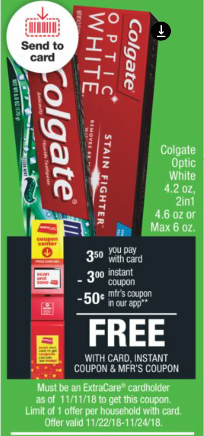 Colgate Toothpaste Printable Coupons