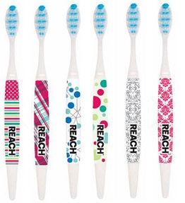 reach toothbrushes