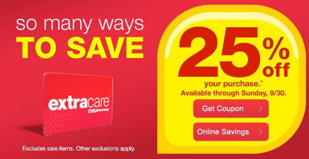 CVS Coupons: 25% Off Your Purchase Coupon: Did you get it?