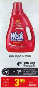 Wisk Laundry Detergent (CVS 3-24)