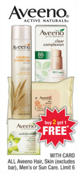 Aveeno Sale (CVS 4-21)