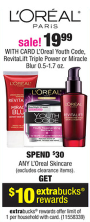 L'Oreal Skincare Sale (CVS 4-7)