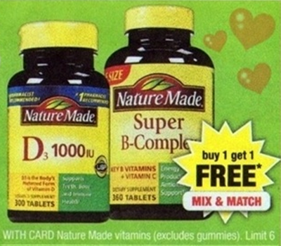 Nature Made Vitamin Sale (CVS 4-28)