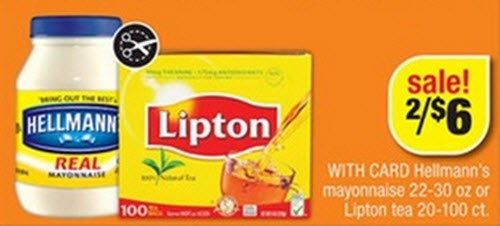 Hellmann's Mayo & Lipton Tea Sale (CVS 5-19)