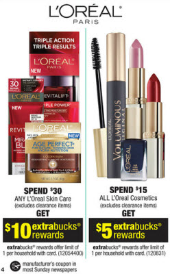 L'Oreal Paris Sale (CVS 5-12)