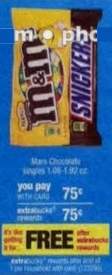 Mars Chocolate Singles Sale (CVS 5-26)