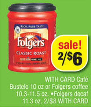 Folgers Coffee Sale (CVS 6-16)