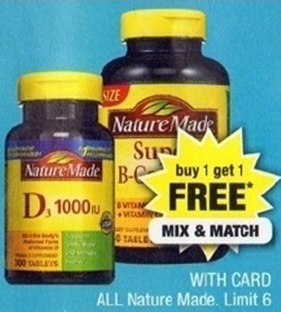 Nature Made Vitamins Sale (CVS 6-30)