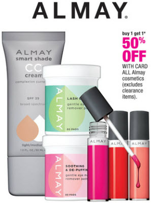 Almay Cosmetics Sale (CVS 7-7)