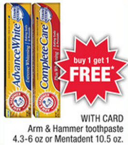 Arm & Hammer Toothpaste Sale (CVS 7-14)