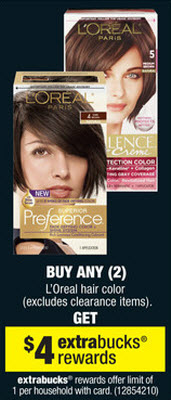 L'Oreal Hair Color Sale (CVS 7-7)