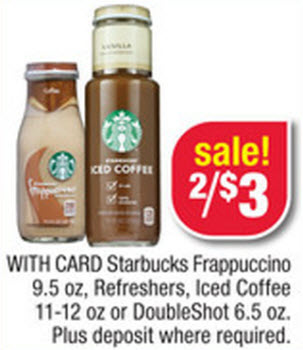 Starbucks Iced Coffee Sale (CVS 7-14)