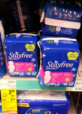 Stayfree Ultra Thin Spr Lng Sale (CVS 7-28)