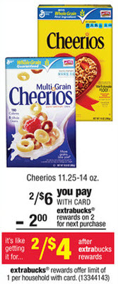 Cheerios Sale (CVS 8-11)