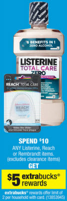 Listerine, Reach, Rembrandt Sale (CVS 8-4)