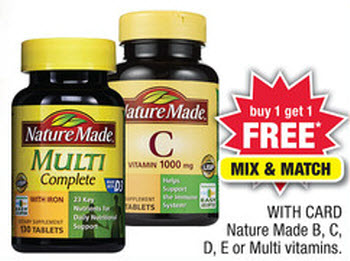 Nature Made Vitamins Sale (CVS 8-18)