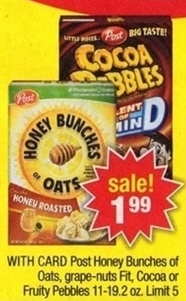 Post Pebbles Cereal Sale (CVS 8-11)