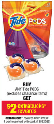 Tide Pods Sale (CVS 8-25)