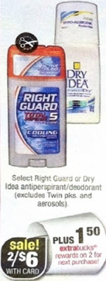 Right Guard Sale (CVS 10-6)