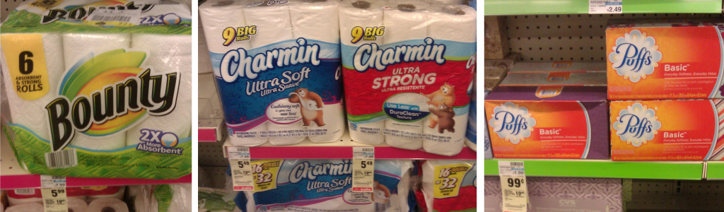 bounty charmin puffs