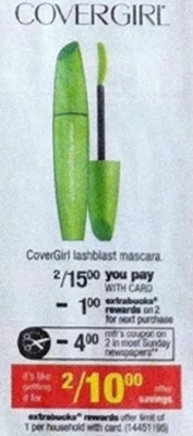 CoverGirl Lashblast Mascara Sale (CVS 10-27)