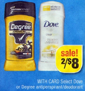 Degree AP Deodorant Sale (CVS 10-27)