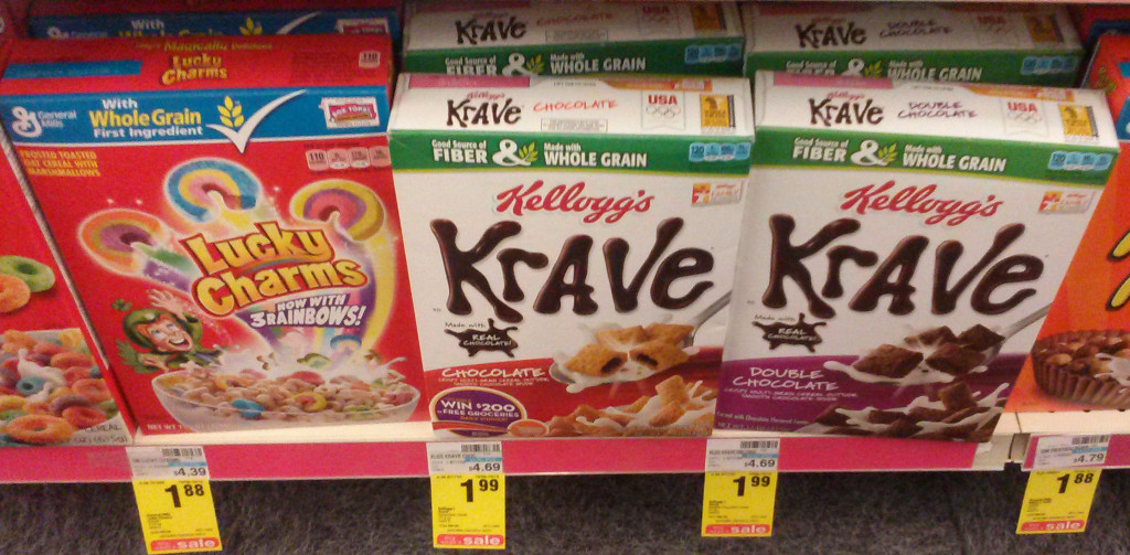 Lucky Charms and Krave