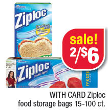 Ziploc 2 for $6