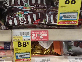 M&M's  just 44¢ each!