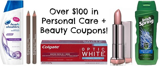 Over $100 in Personal Care Coupons