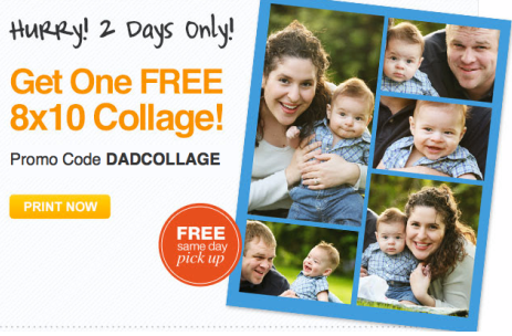 Free 8x10 at CVS