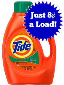 Tide Coupons just 8¢ a load at CVS