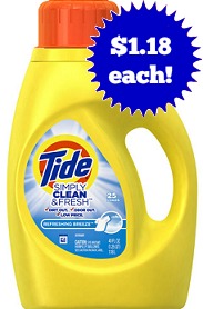 Tide Simply $1.18 each