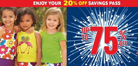 Children's Place 4th of July sale