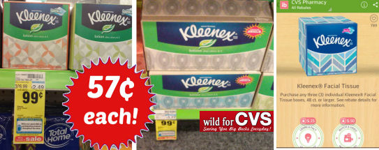 Kleenex Just 57¢ Per Box!