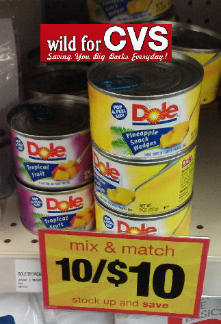 Dole Fruit Cans As Low As 63¢ Each!