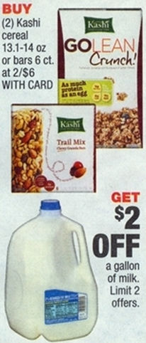 Save $3 On Milk & Kashi 9/7!