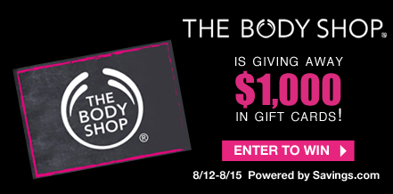 The Body Shop Giveaway