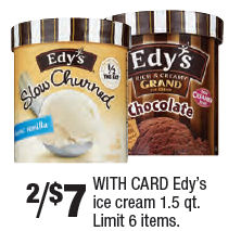 Print Now for Upcoming Edy's Ice Cream Sales!