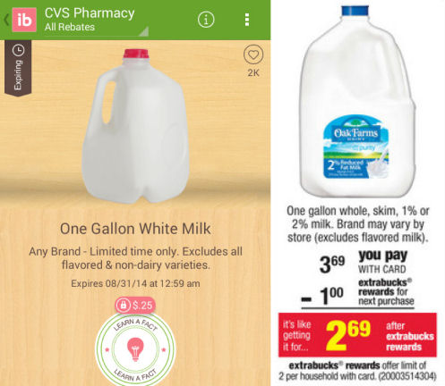 Save $1.25 on One Gallon of Milk!