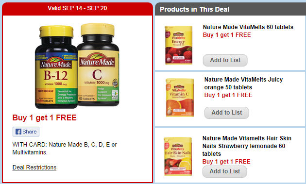 Save 76% on Nature Made VitaMelts Next Week!