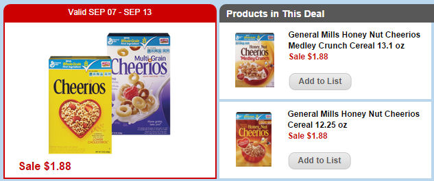 Honey Nut & Medley Crunch Cheerios Just $1.38 Next Week!