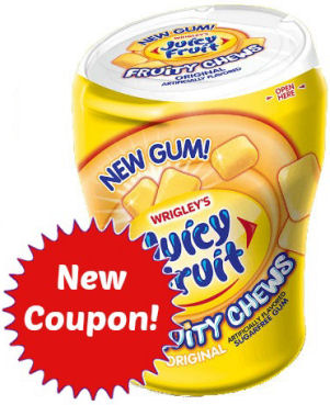 New Coupon for Juicy Fruit Chews!