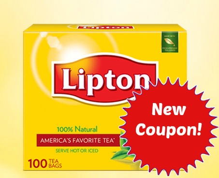 New Lipton Black Tea Coupon - $1 off 1!