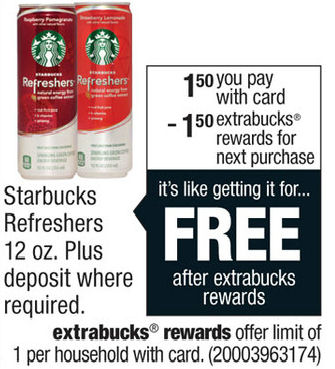 Better Than Free Starbucks Refreshers Next Week!